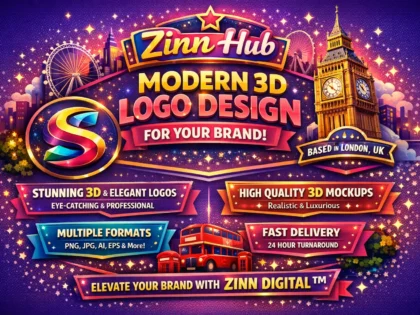 Design A Modern Elegant 3D Professional Logo For Your Brand