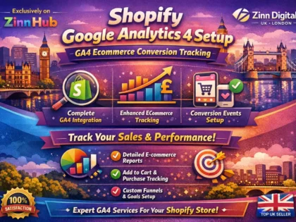 Shopify Google Analytics 4 Setup & GA4 Ecommerce Conversion Tracking