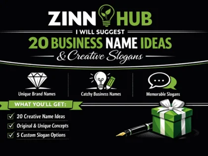 Suggest 20 Amazing Business Name Ideas