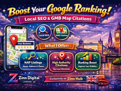 Provide local SEO and GMB map citations for Google ranking boost