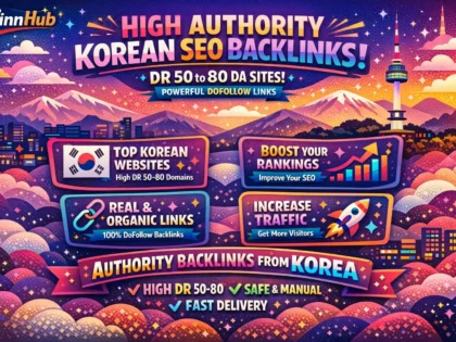 high authority DR 50 to 80 korea korean dofollow seo backlinks link building