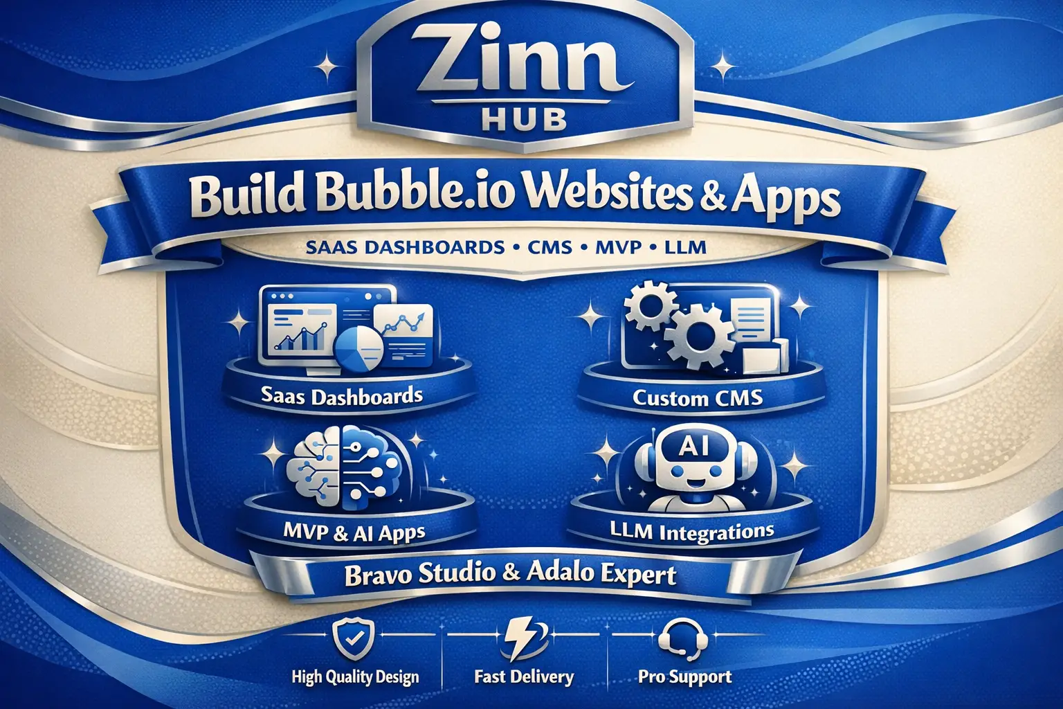 Build Bubble Io Website, Saas Dashboard, Cms, Mvp, Llm, Bravo Studio, Adalo 1 Build Bubble Io Website