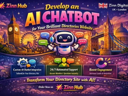 Develop an AI chatbot for your brilliant directories website