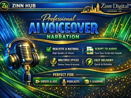 create a professional ai voiceover narration