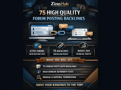 do provide 75 high quality forum posting backlinks