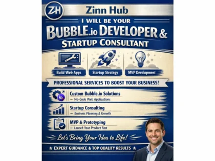 be your bubble io developer and startup consultant