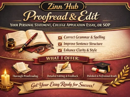 proofread and edit any personal statement