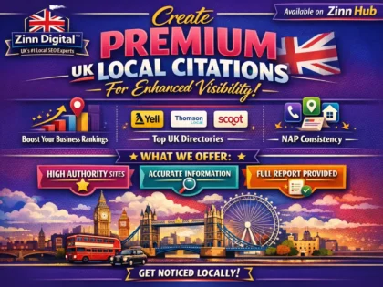 Create premium UK local citations for enhanced visibility