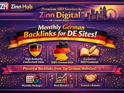 Monthly SEO contextual German backlinks for DE sites by Zinn Digital ™