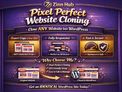 develop a pixel perfect copy clone of any website into wordpress