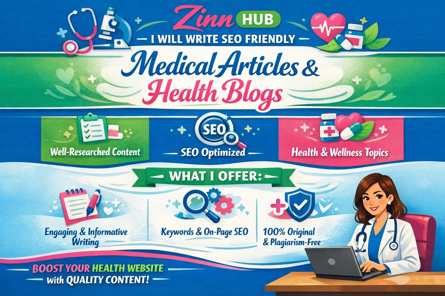 Write Seo Friendly Medical Articles And Health Blogs 1 Write Seo Friendly Medical Articles And Health Blogs