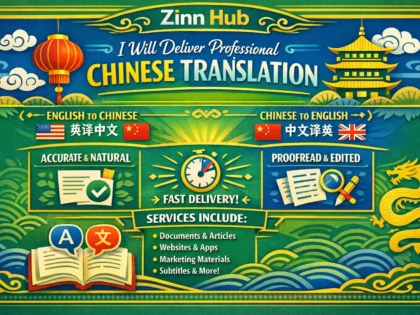 deliver professional chinese translation