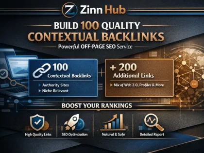 build 100  quality contextual backlinks