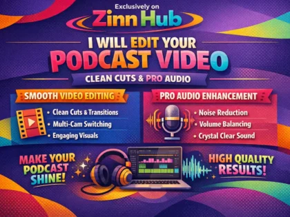 edit your podcast video with clean cuts and pro audio