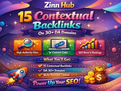 create 15 contextual backlinks on 30 plus da domains