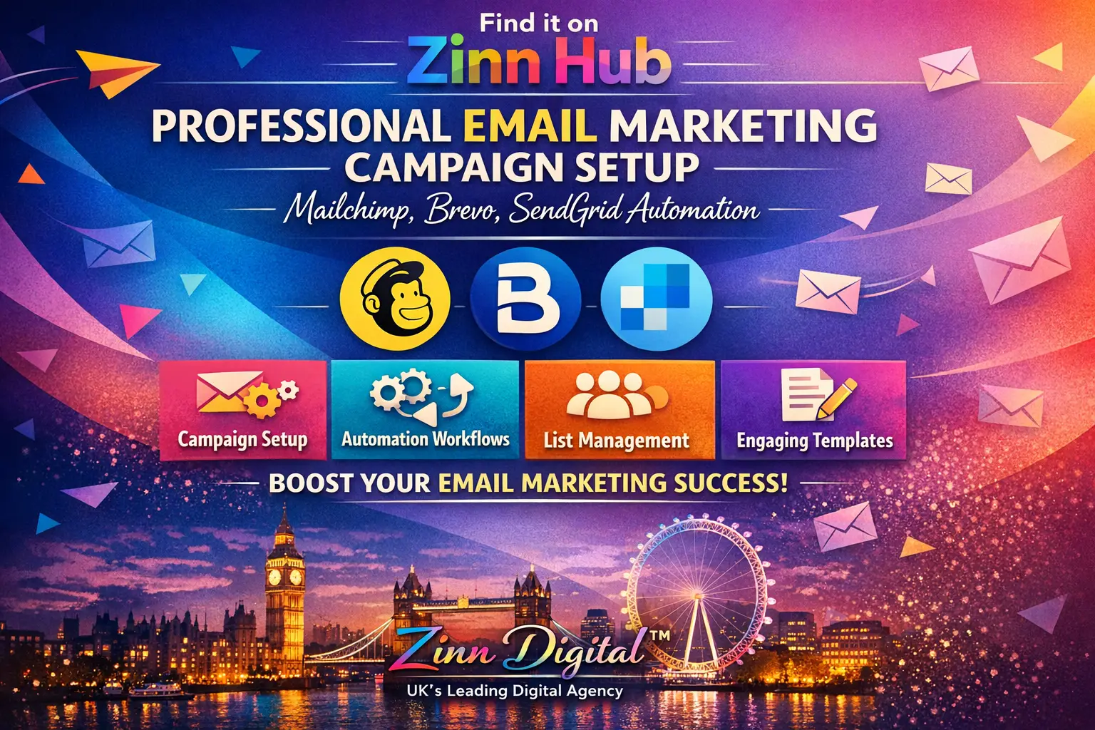 Professional Email Marketing Campaign Setup - Mailchimp, Brevo, Sendgrid Automation 1 Professional Email Marketing Campaign Setup - Mailchimp
