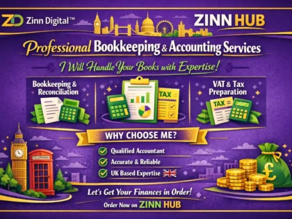 Handle your bookkeeping and accounting work professionally