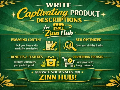 write captivating product descriptions