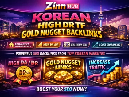 Provide Korean High Dr Tf Gold Nugget Permanent Homepage Korea Seo Backlinks