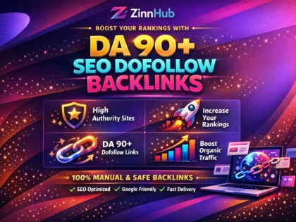 provides high authority da 90 plus SEO dofollow backlinks
