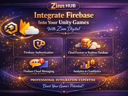 Integrate all Firebase technologies into your Unity games with Zinn Digital ™