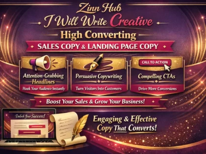 write creative high converting sales copy