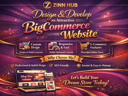 design and develop an attractive bigcommerce website