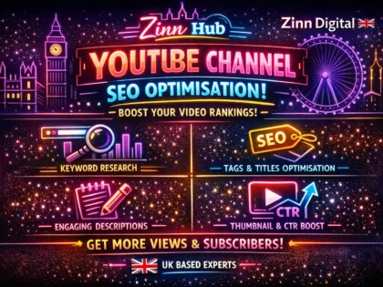 Provide expert YouTube channel SEO optimisation to boost video rankings