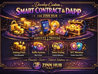 develop custom smart contract and dapp for staking