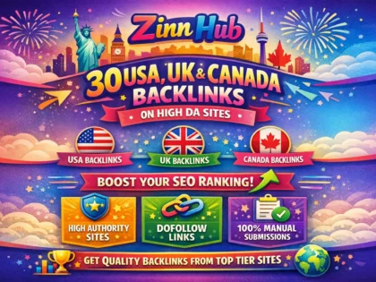 Provide  30 Usa Uk Canada Backlinks On High Da Sites