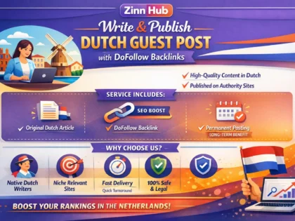 write and publish dutch guest post with do follow backlinks