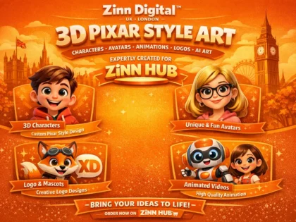 create 3d pixar style cartoon character