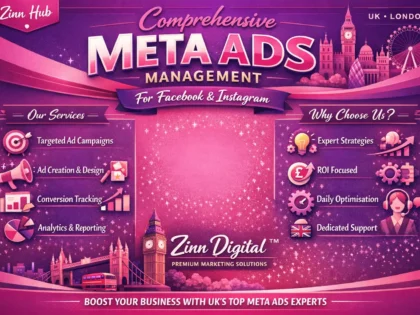 Comprehensive Meta Ads Management for Facebook & Instagram by Zinn Digital ™