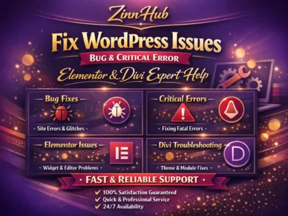 fix wordpress issues bug critical error