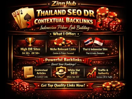 do thailand SEO DR contextual backlinks indonesian poker link building