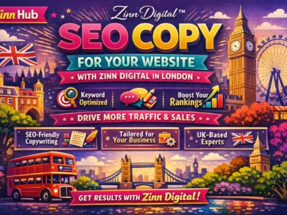 Write SEO copy for your website with Zinn Digital ™ in London
