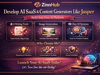 Develop Ai Saas Or Ai Content And Image Generator Like Jasper