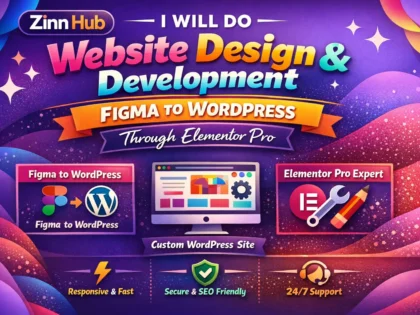 do website design and development figma to wordpress through elementor pro