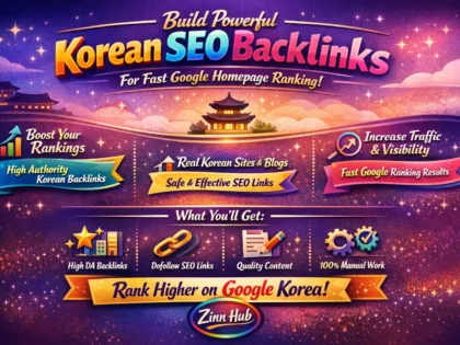 build powerful korean SEO backlinks for fast google homepage ranking