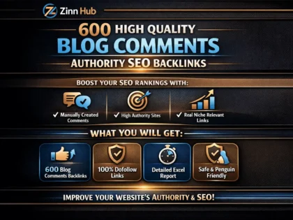 Create 600 High Quality Blog Comments Authority Seo Backlinks