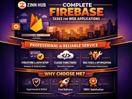 Complete Firebase tasks for web applications professionally