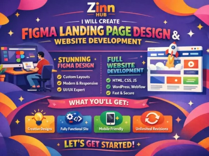 Do Figma Landing Page Design And Website Development