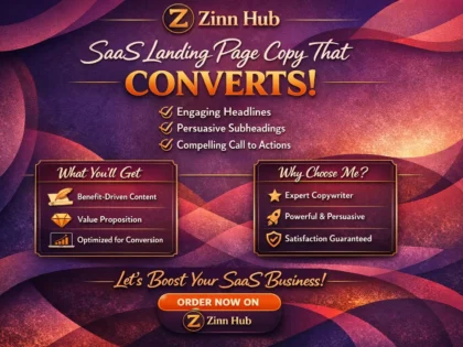 write a saas landing page copy that converts