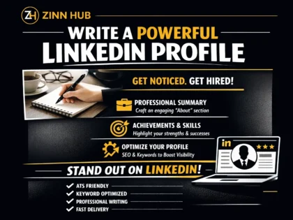 write a powerful linkedin profile