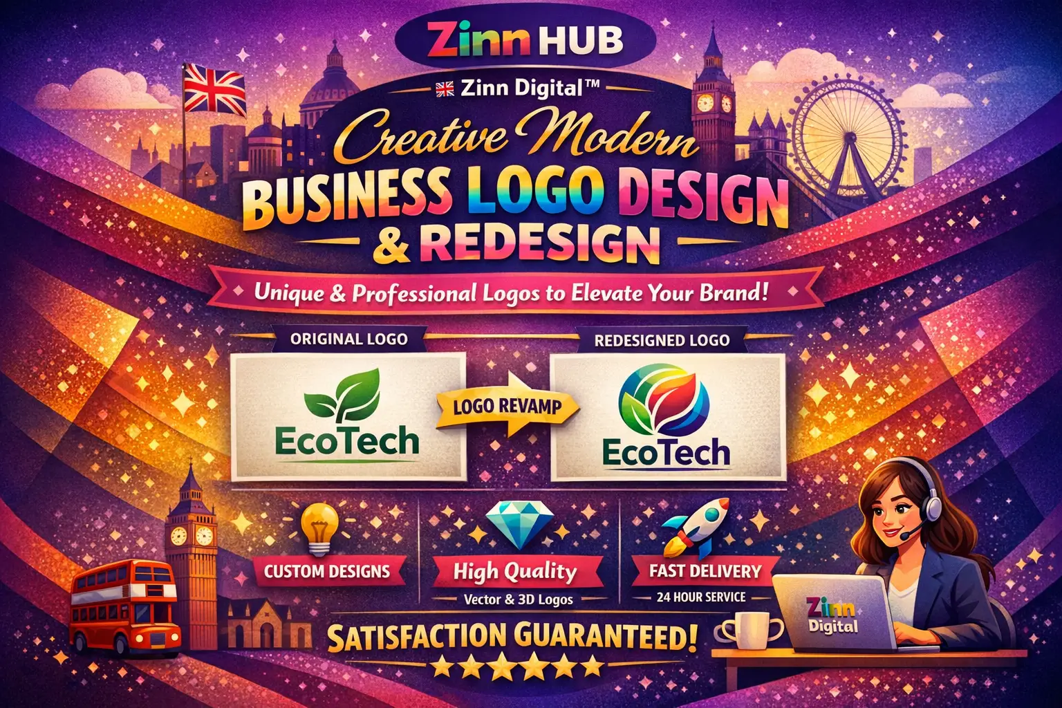 Creative Modern Business Logo Design And Redesign By Zinn Digital ™ 3 Creative Modern Business Logo Design And Redesign By Zinn Digital ™ - Image 3