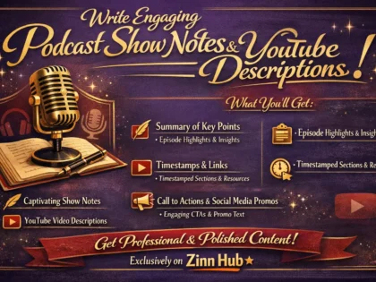 Write Engaging Podcast Show Notes And Youtube Descriptions 2 Write Engaging Podcast Show Notes And Youtube Descriptions