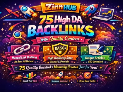 manually create 75 high da backlinks with quality content