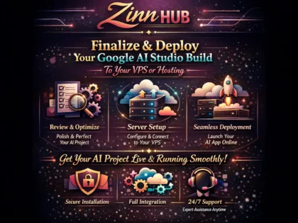 finalize and deploy your google ai studio build to your vps or hosting