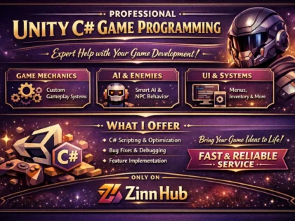 Help With Unity Game Programming In C Sharp