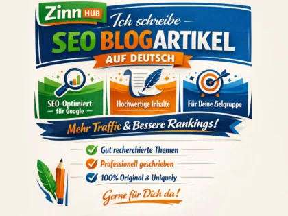 write SEO blog articles in german